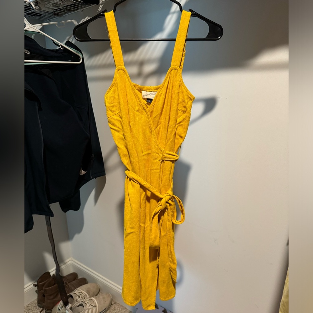 Universal Threads Yellow Wrap Dress